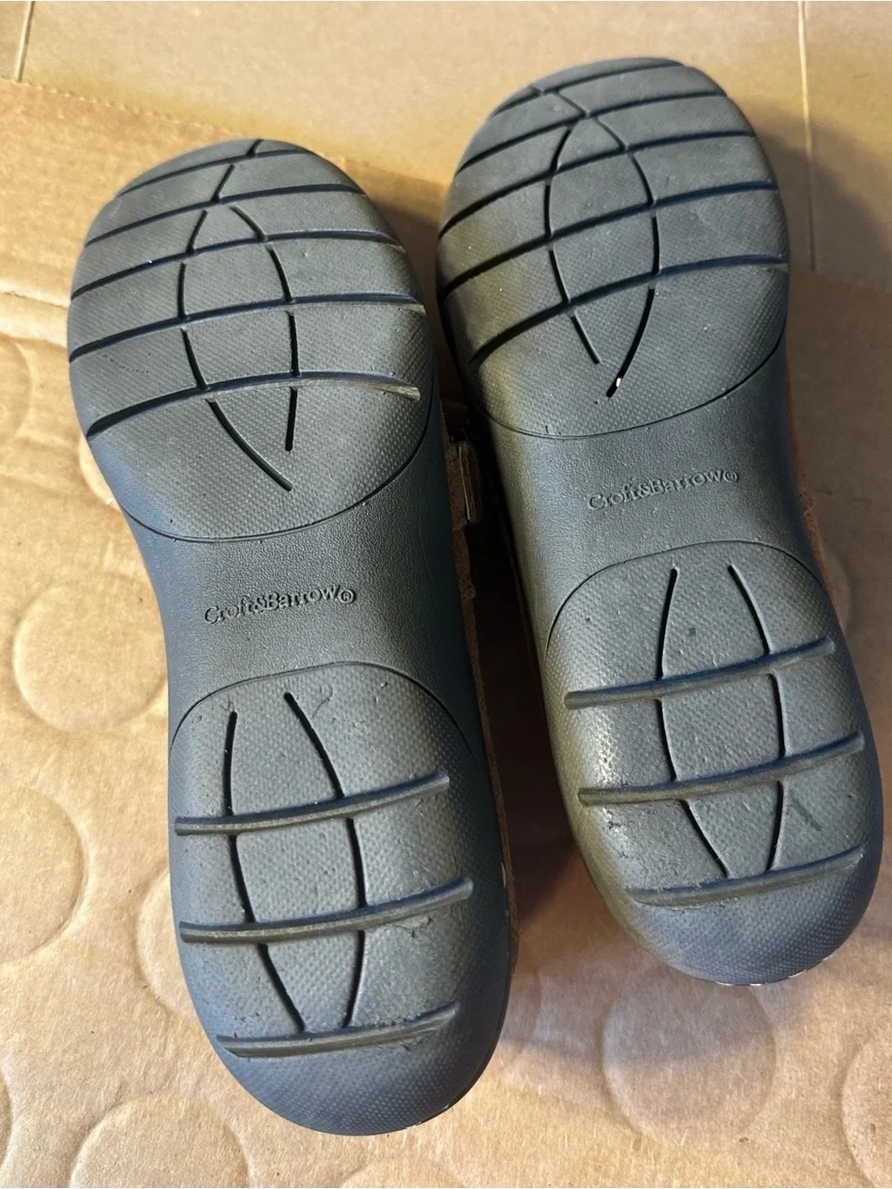 Croft & Barrie Ortholite Brown Suede Comfort flats Buckle US 8.5